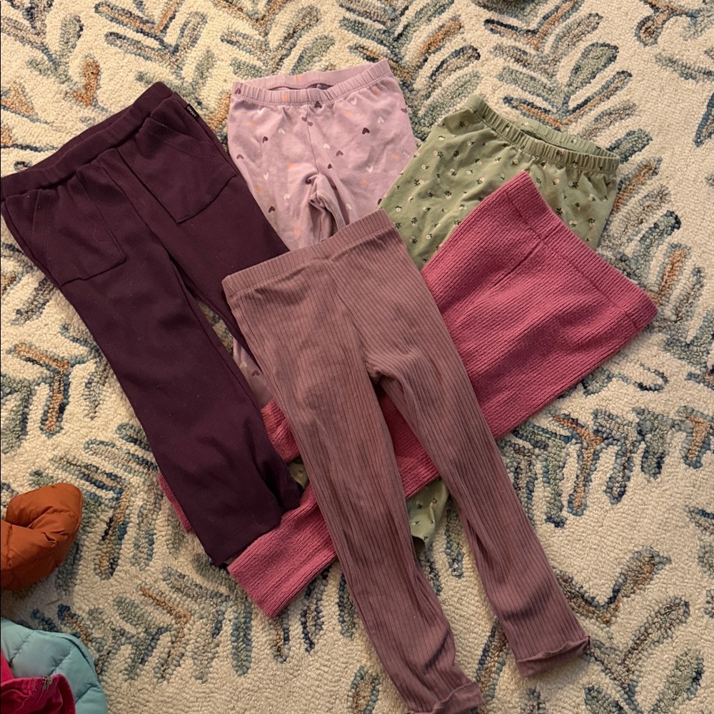 Cat & Jack Kids Leggings Set - Purple, Green, Pink